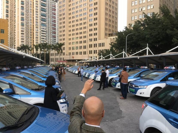 Electrified bus and taxi fleet in Shenzhen